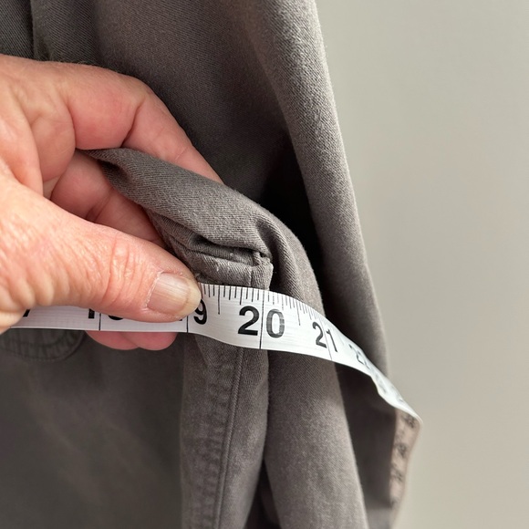 American Eagle Y2K Flannel Lined Canvas Shirt Button Up S\P\CH Gender Neutral - Picture 8 of 11